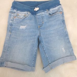 Old Navy Boys Size 4T stretchy Blue Denim shorts